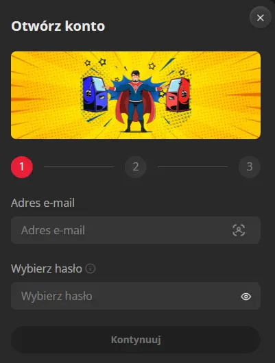 BruceBet App Register Form
